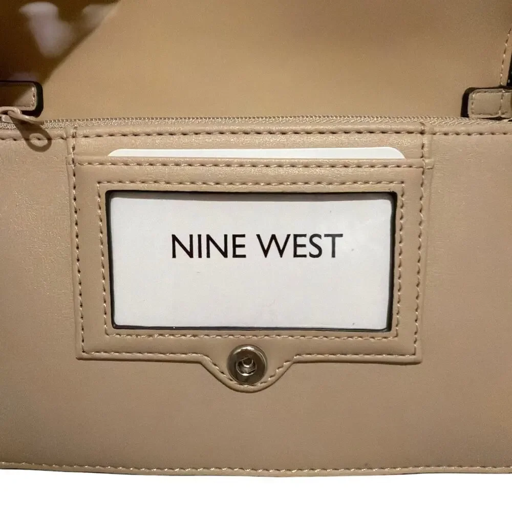 Nine West Shondra Floral Logo Crossbody Bag NWT Pink Convertible Shoulder Purse